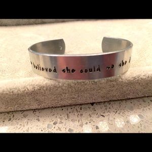 She believed she could do she did bracelet